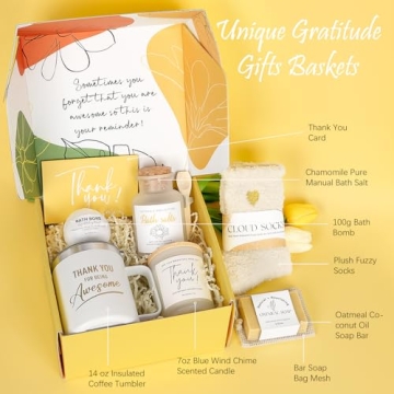 Employee Appreciation Spa Gift Basket 8pcs for Women