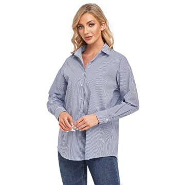 JLCNCUE Women's Long Sleeve Flannel Shirt for Everyday Style