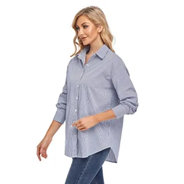 JLCNCUE Women's Long Sleeve Flannel Shirt for Everyday Style