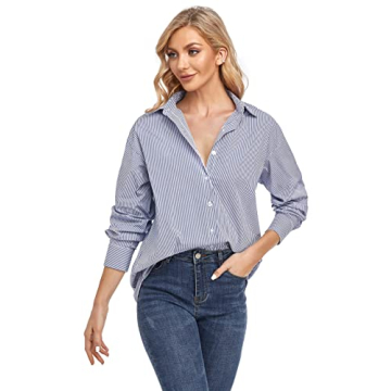 JLCNCUE Women's Long Sleeve Flannel Shirt for Everyday Style