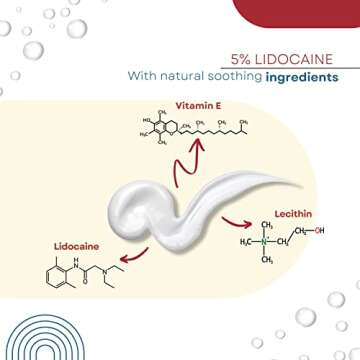 Dr. Numb 5% Lidocaine Numbing Cream - Maximum Strength Tattoo Numbing Cream - Nonprescription Topical Anesthetic Pain Relief Cream for Tattooing, Piercing, Microneedling, Hemorrhoid Treatment - 30g