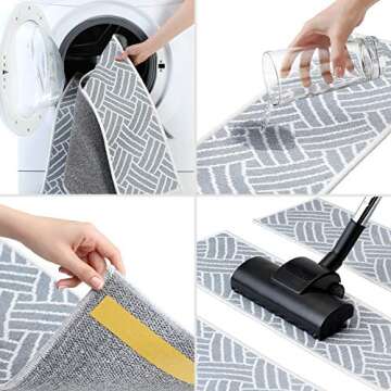 Stylish Anti-Slip Stair Treads for Indoor Safety