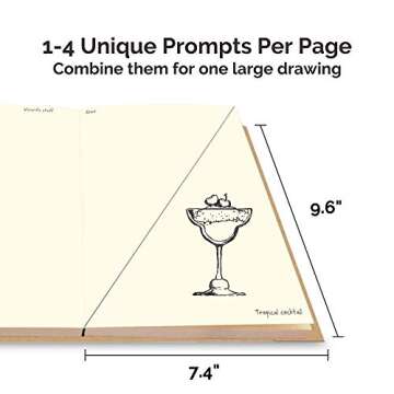 Piccadilly Sketchbook, 500 Drawing Prompts Notebook