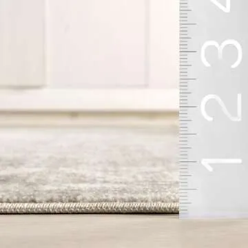 nuLOOM Harriet Vintage Medallion Fringe Area Rug - 2x6 Runner Rug Traditional Neutral/Beige Rugs for...