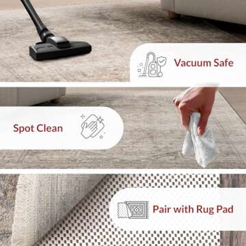 nuLOOM Harriet Vintage Medallion Fringe Area Rug - 2x6 Runner Rug Traditional Neutral/Beige Rugs for Living Room Bedroom Dining Room Entryway Hallway Kitchen