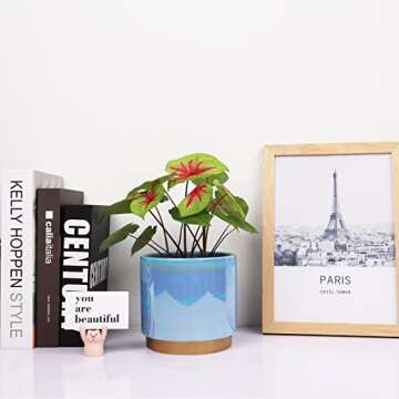 Elegant YFFSRJDJ Ceramic Flower Pots with Drainage