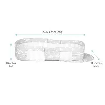 Baby Delight Snuggle Nest Harmony Portable Infant Lounger | Silver Clouds | Unique Patented Design | Baby Lounger , X-Large (Pack of 1)