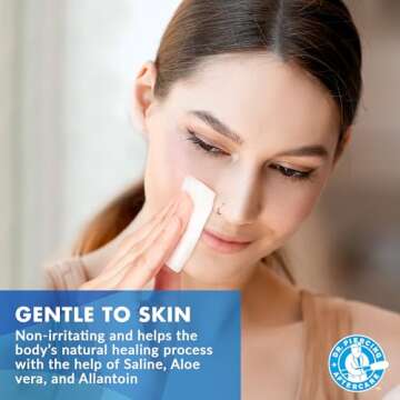 Dr. Piercing Aftercare Wipes – Piercing Aftercare | Saline Solution for Piercings - Keloid Bump Ear Piercing Cleaner – Ears Lips Belly Nose Piercing Bump - Piercing Hole Cleaner (50 Count)