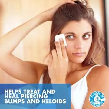 Dr. Piercing Aftercare Wipes – Piercing Aftercare | Saline Solution for Piercings - Keloid Bump Ear Piercing Cleaner – Ears Lips Belly Nose Piercing Bump - Piercing Hole Cleaner (50 Count)