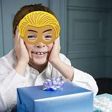 DOEA 12 Packs Felt Masks Adventure Theme Birthday Kids Party Favors Magical Wizard Theme Party Decorations Photo Booth Prop Role Playing Accessories