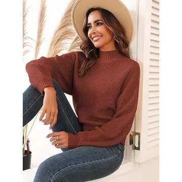 ZAFUL Women’s Cropped Turtleneck Sweater - Stylish & Comfy