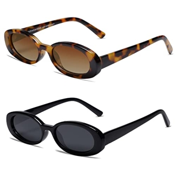 Stylish Vanlinker Polarized Oval Sunglasses for All