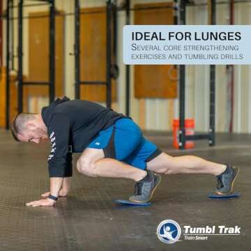 Tumbl Trak Smooth Sliding Sliders with Comfortable Top, Pair (for Carpet Floors) Blue(Small -Pair), 9 in