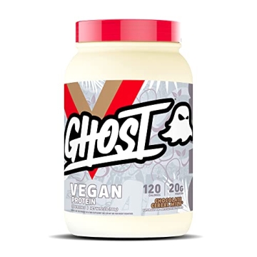 GHOST Vegan Protein Powder, Chocolate Cereal Milk - 2lb, 20g of Protein - Plant-Based Pea & Organic ...