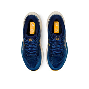 ASICS Men's Gel-Kayano LITE 3 Running Shoes, 10.5, Azure/Amber