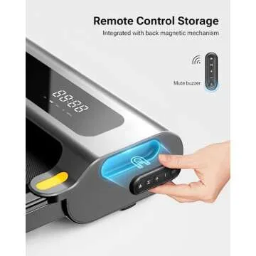 UREVO Under Desk Treadmill, Walking Pad for Home/Office, Portable Walking Treadmill 2.25HP, Walking Jogging Machine with 265 lbs Weight Capacity Remote Control LED Display