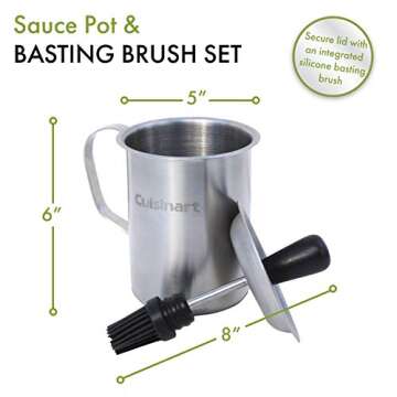 Cuisinart CBP-116 Sauce Pot and Basting Brush Set