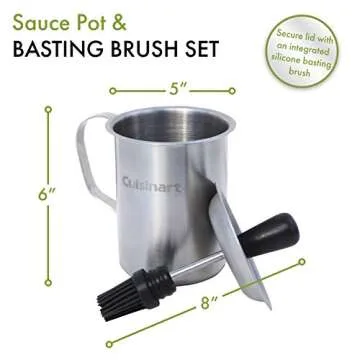 Cuisinart Sauce Pot and Basting Brush Set for BBQ