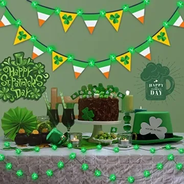 Illuminate Your St. Patrick's Day with Shamrock LED String Lights