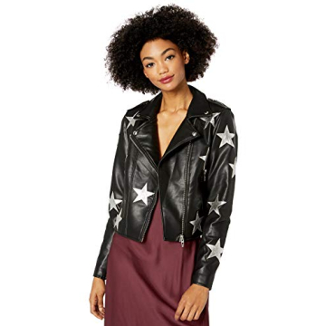 Stylish [BLANKNYC] Women's Vegan Leather Moto Jacket