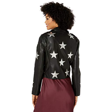 Stylish [BLANKNYC] Women's Vegan Leather Moto Jacket