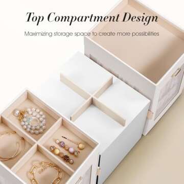 TidyStash 360° Rotating Jewelry Organizer for Elegant Storage