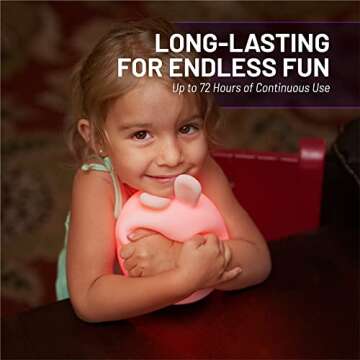 Lumipets, Night Light Kids, Kids Lamp, Kids Night Light, Baby Night Light, Toddler Night Light, Cute Night Light, Bunny Night Light for Girls, Nightlight for Kids Room, Rechargeable Battery