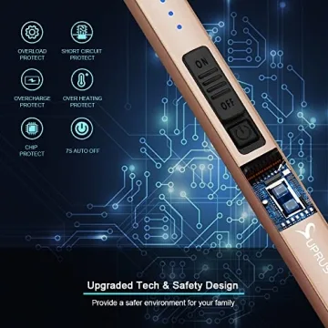 SUPRUS Electric Arc Windproof USB Rechargeable Lighter