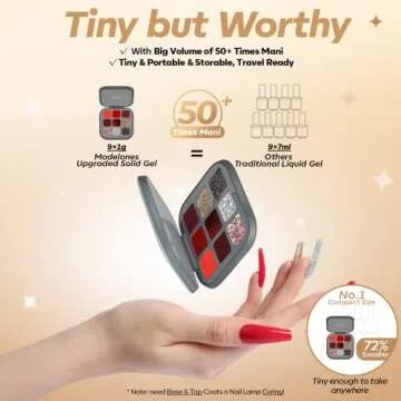 Modelones Gel Nail Polish 9 Colors - DIY Manicure Kit