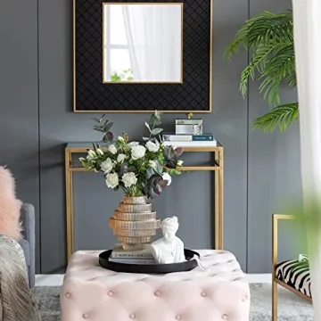 Stylish A&B Home Amber Fluted Geometric Vase for All Decor Styles