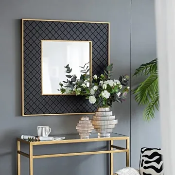 Stylish A&B Home Amber Fluted Geometric Vase for All Decor Styles