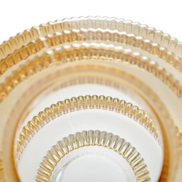 Stylish A&B Home Amber Fluted Geometric Vase for All Decor Styles