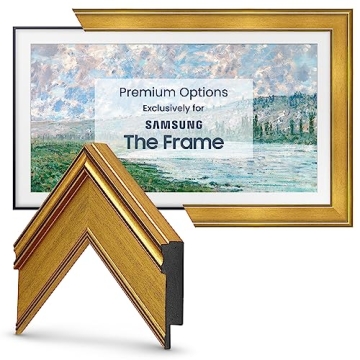 Frame My TV Deco TV Frames - Antique Gold Smart Frame for Samsung The Frame (55")