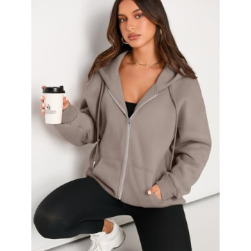 EFAN Oversized Zip Up Hoodie - Stylish & Cozy Fall Fashion
