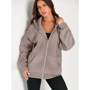 EFAN Oversized Zip Up Hoodie - Stylish & Cozy Fall Fashion