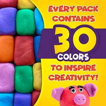 Creative Kids Air Dry Clay Kit - Vibrant Craft Set for Kids 4+