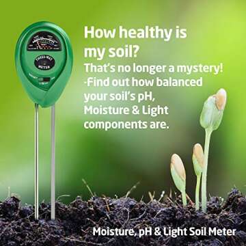 3-in-1 Soil Test Kit for Home and Garden Care