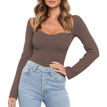 LILLUSORY Fashion Spring Sweater: Trendy Casual & Dressy Corset Tops