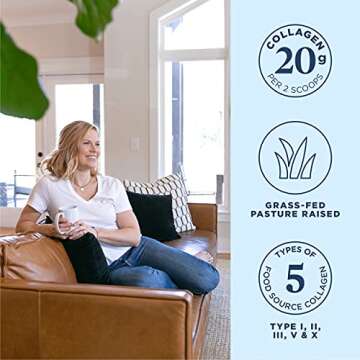 Ancient Nutrition Collagen Powder Protein, Multi Collagen Protein Beauty + Sleep w/Vitamin C, Vanilla Chai, 20 Servings, Hydrolyzed Collagen Peptides Supports Skin and Nails, 8.7oz