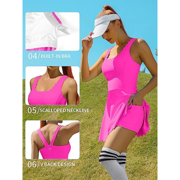 Stylish ATTRACO Women Tennis Dress with Shorts for Active Days