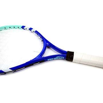 Pro impact Junior Tennis Racket for Kids/Beginners, Lightweight Aluminium Frame, Good Control Grip, ...