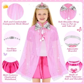 Princess Dress Up Set for Toddlers - 16 Magical Costumes