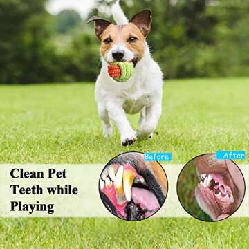 UPSKY Dog Rope Toys 15 Pack Dog Toys, Puppy Grinding Teething Chew Toys, Tug of War Toys for Puppy, Durable Chew Toys for Boredom, Dog Chew Toys for Puppy Small Dogs