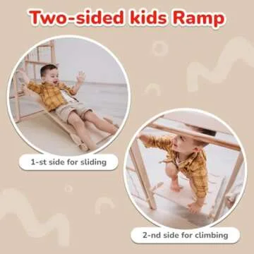 Woodandhearts Child's Sport Complex Scandinavian Trapezze Climber playstructures Made in EU Jungle Gym for Kids, Toddler Jungle Gym, Kids Ages 18 Months-6 Years Playground