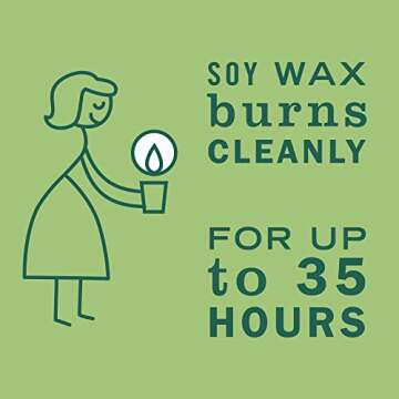 MRS. MEYER'S CLEAN DAY Soy Aromatherapy Candle, 35 Hour Burn Time, Made with Soy Wax and Essential Oils, Limited Edition Iowa Pine, 7.2 oz - Pack of 2