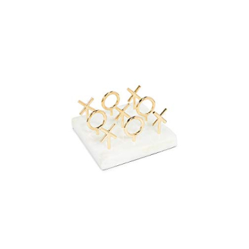 Stylish Jonathan Adler Brass Tic Tac Toe Set for Elegant Decor