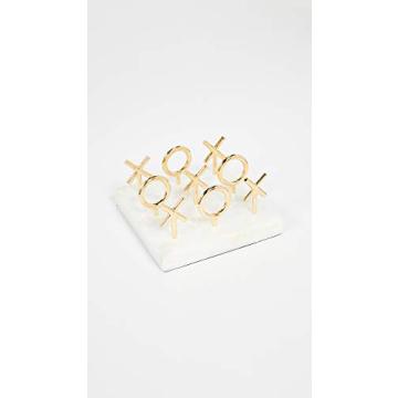 Stylish Jonathan Adler Brass Tic Tac Toe Set for Elegant Decor
