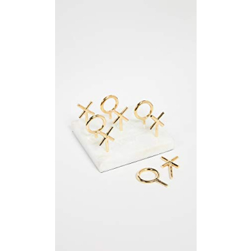 Stylish Jonathan Adler Brass Tic Tac Toe Set for Elegant Decor