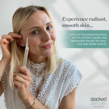Dermaplaning Tool for Glowing Skin - Easy Hair Removal