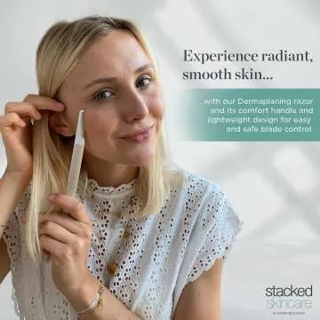 Dermaplaning Tool for Glowing Skin - Easy Hair Removal